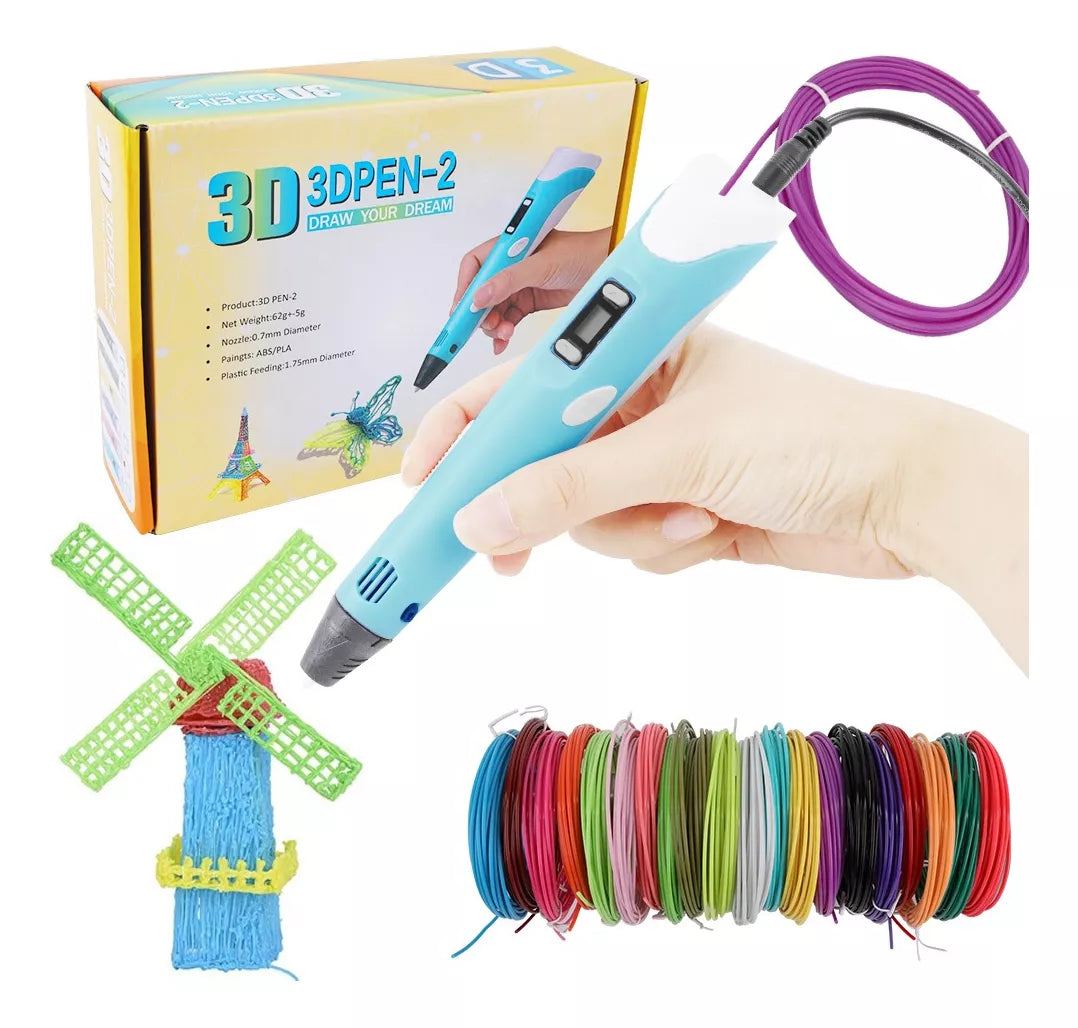 Lapiz Impresora 3D + Filamentos Gratis