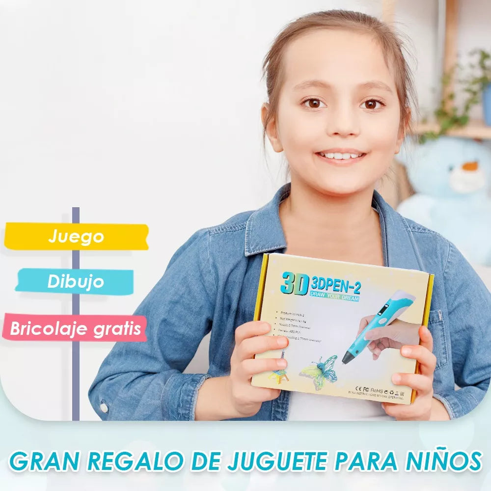 Lapiz Impresora 3D + Filamentos Gratis